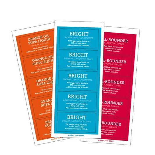 500mL Bottle Label Sheet